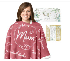 CozyGem Best Mom Blanket, Mom Birthday Gifts, Mothers Birthday Gifts for Mom fr