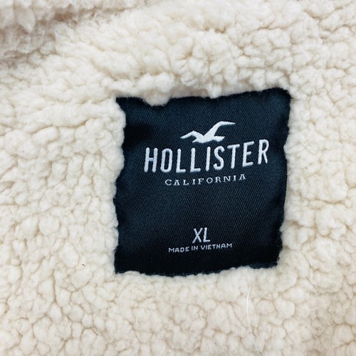 HOLLISTER Women Grey Corduroy Sherpa Jacket Coat Size XL - Picture 5 of 15