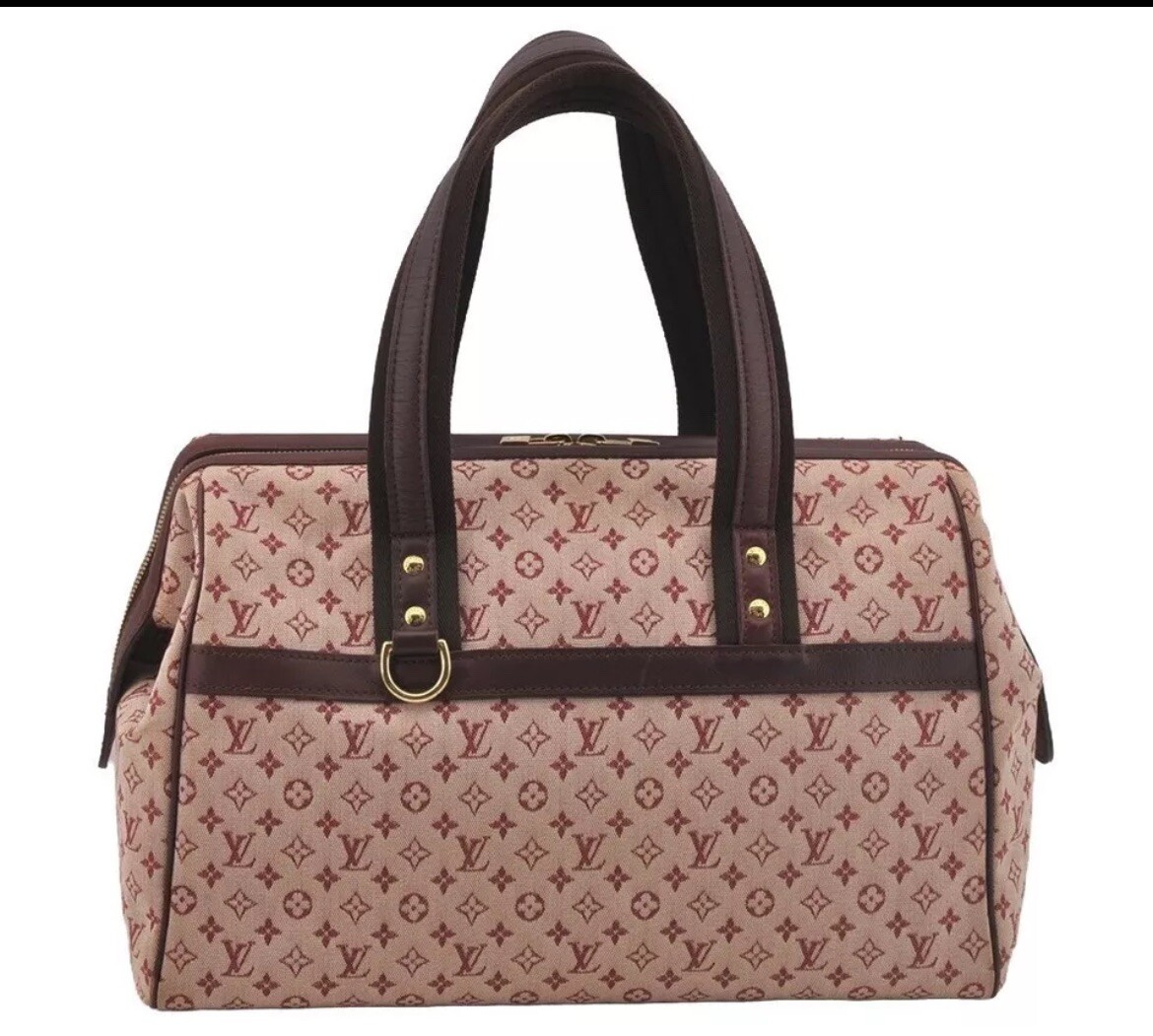 LOUIS VUITTON Monogram Mini Josephine GM Hand Bag Pink M92213 LV