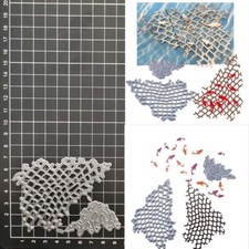Fishing Net Fishes Metal Cutting Dies Scrapbook Paper Cards Craft Stencil Mould