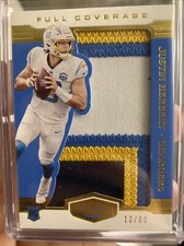 2020 Plates And Patches Full Coverage Patches Gold Justin Herbert RC 18/80 🔥 📈