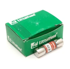 Lot of 10 Littelfuse BLS 2A Fast Acting Midget Fuses, 600V AC, 10kA Capacity