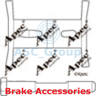Apec BRAKING Scheibenbremsbelag Montagesatz Zubehör KIT1069