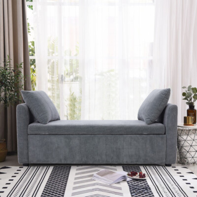 Storage Ottoman Window Seat Chaise Lounge Bed End Sofa Foolstool Hallway  Bench UK