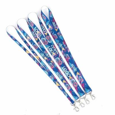 Lanyard Schlüsselband mit Druck | bedrucken lassen ab 50 St. 10-25mm Vollfarben
