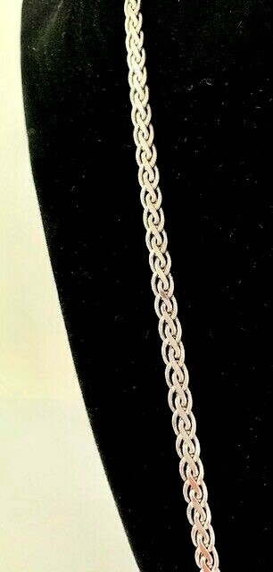 Vintage Silver Chain Necklace Long 23.5