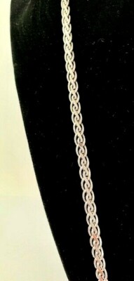 Vintage Silver Chain Necklace Long 23.5