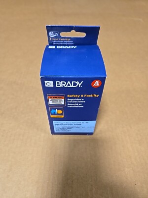 Brady Label Tape, M4C-1000-595-YL-BK,  For BMP41, BMP51, M511. New. 