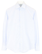 SUITSUPPLY Custom Made Slim Fit Formal Shirt Men's 35 / 13 1/2 Pinstriped