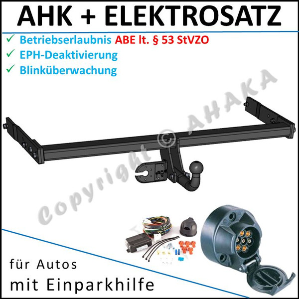 Ahk & ES7 Vw FüR Volkswagen Tiguan Ab 2007- Eph-Abschaltung Einparkhilfe E-Satz-image
