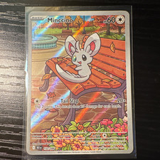 Minccino 152/086 SV: Black Bolt English Illustration Rare Holo 2025 60 HP
