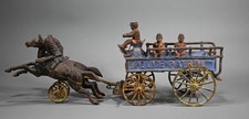 Antique Wilkins/ Kenton Cast Iron Toy Police Wagon