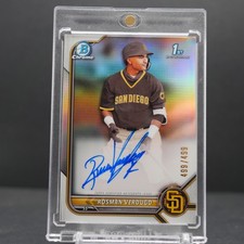 2022 Bowman Chrome Rosman Verdugo 1st Refractor Auto /499 #CPA-RV *READ