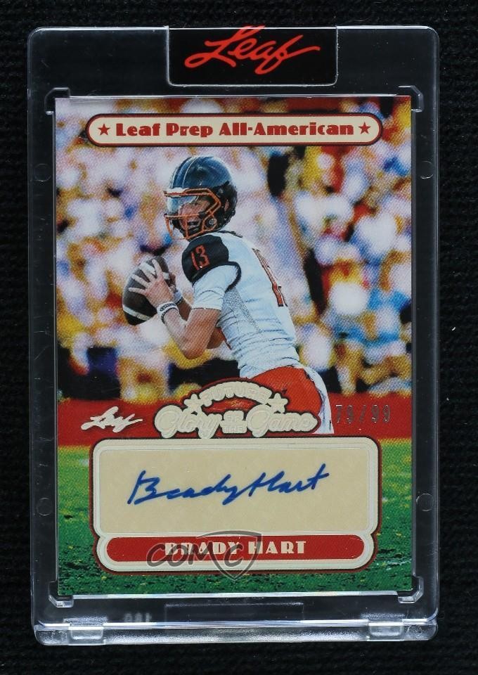 2025 Leaf Glory of the Game Future Silver Holo 79/99 Brady Hart Auto 19n6