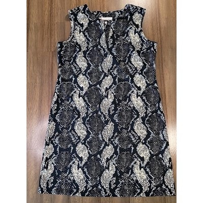 Jude Connally Nadine Snakeskin Print Dress Women s M EUC