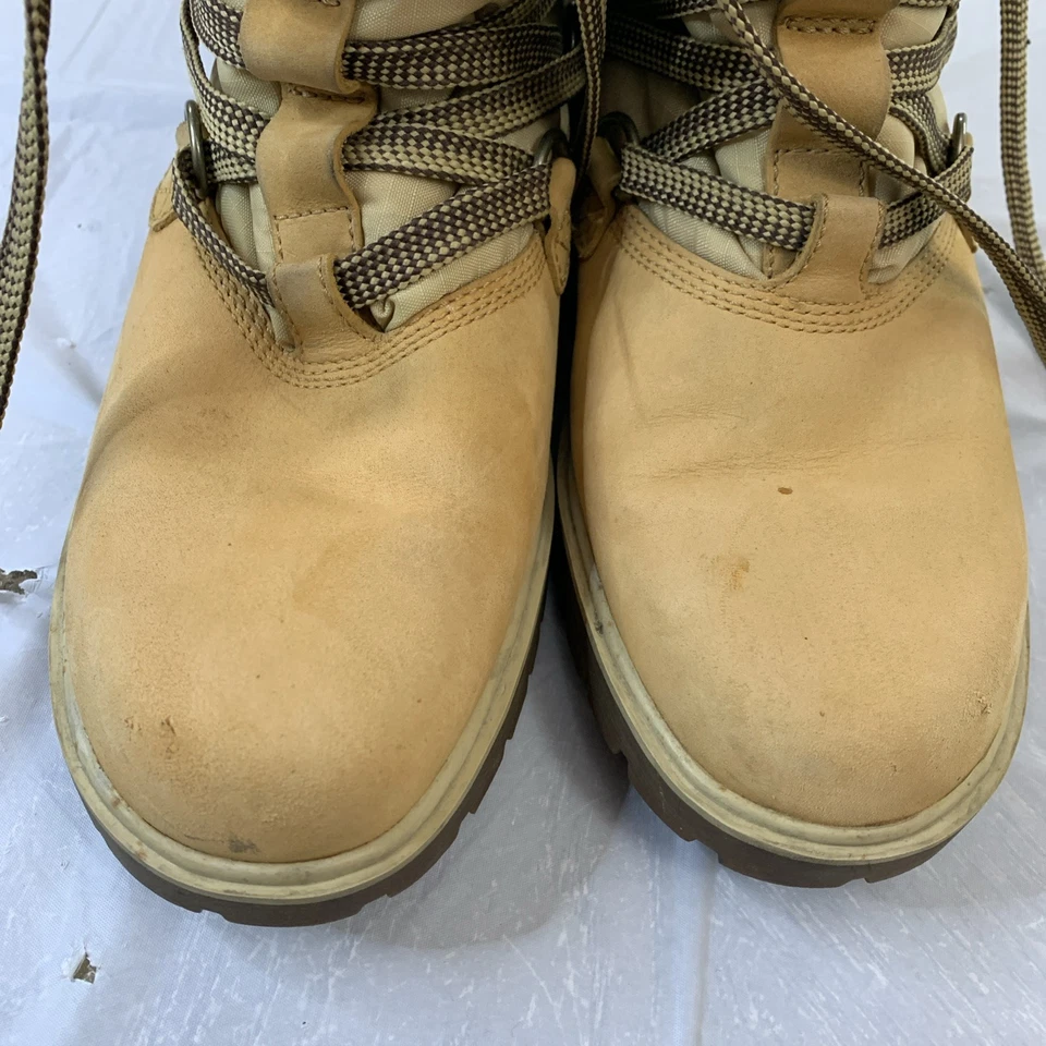 Sapato Feminino Timberland 650 Couro Dourado Tornozelo Inverno Tamanho 8.5 - Imagem 3 de 4