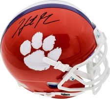 Hunter Renfrow Signed Clemson Tigers Orange Schutt Mini Helmet Beckett