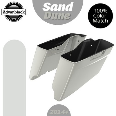 Sand Dune CVO Tapered Stretched Extended Saddlebag Fits 2014+ Harley Touring