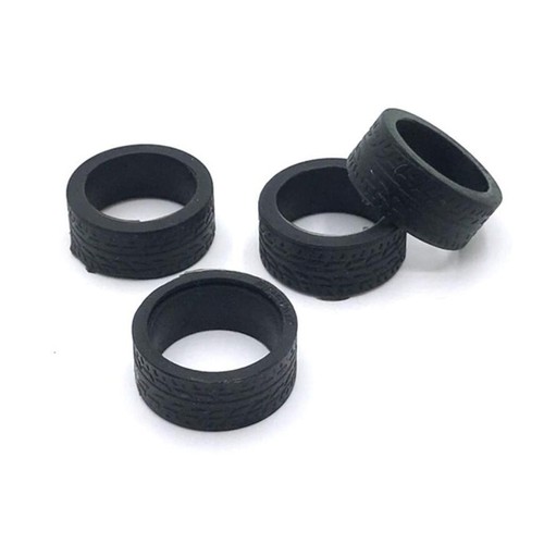 RC Rubber Tires Wheel Tyres Set for WLtoys 1/28 Scale 4WD Racing Car Parts - Picture 3 of 7