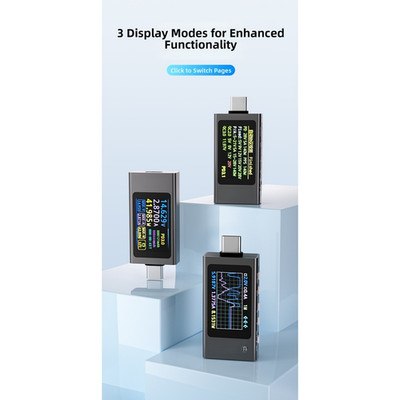 PD3.0 für QC3.0 Power Monitoring Tester mit IPS-Display und 240W Reichweite