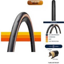 American Classic 3R70025TL-TAN Tan Tubeless Road Bike Tire