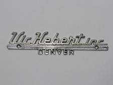 Vtg Vic Hebert Amc-hudson Denver Colorado Metal Dealership Badge Emblem Tag Gas