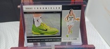 2025 Panini Caitlin Clark Chronicled Shoe Game Grinch Sneaker plus 4random Cards