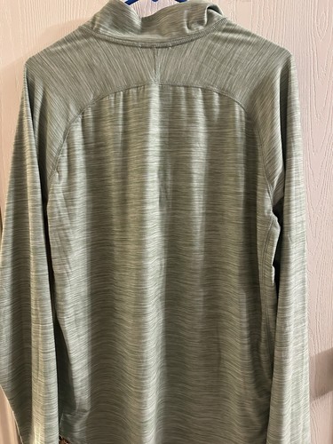 ALL IN MOTION Men's 1/4 Zip Pullover Sweatshirt Sz L Green Long Sleeve... - Picture 7 of 7