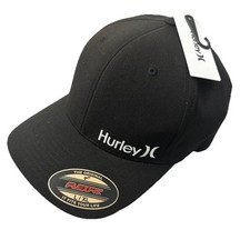 Hurley Men's Baseball M Corp Textures Flexfit Curve Bill Fitted Trucker Hat L/XL
