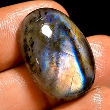25 Ct Natural Labradorite Oval Cabochon Loose Gemstone For Jewelry 22X15X7 mm