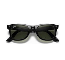 Ray-Ban Sunglasses RB2140 Original Wayfarer Black Frame Green Lenses 50mm Unisex
