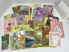 Vintage Mixed Lot of 60 Birthday Cards UNUSED Made in USA Sunshine READ