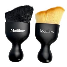 2 PCS Car Interior Detailing Brush, Car Detailing Supplies Soft Black yellow