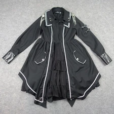 Hamakaze Moonsea Dress Womens Small Gothic Military Lolita Star Epaulet Cosplay