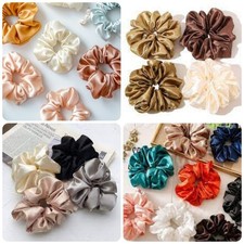 25 Pack Multi-Color Variety of Colors and Patterns Scrunchies Hair Bands