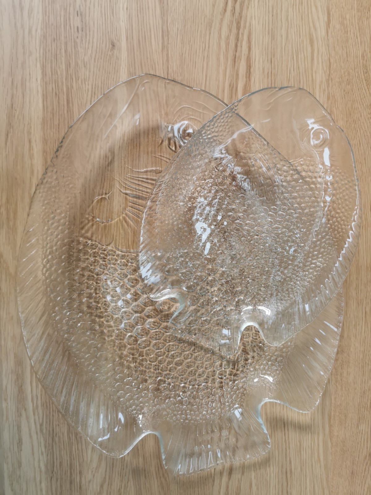 Plat de service en verre poisson Codec de qualité supérieure pour buffet chic