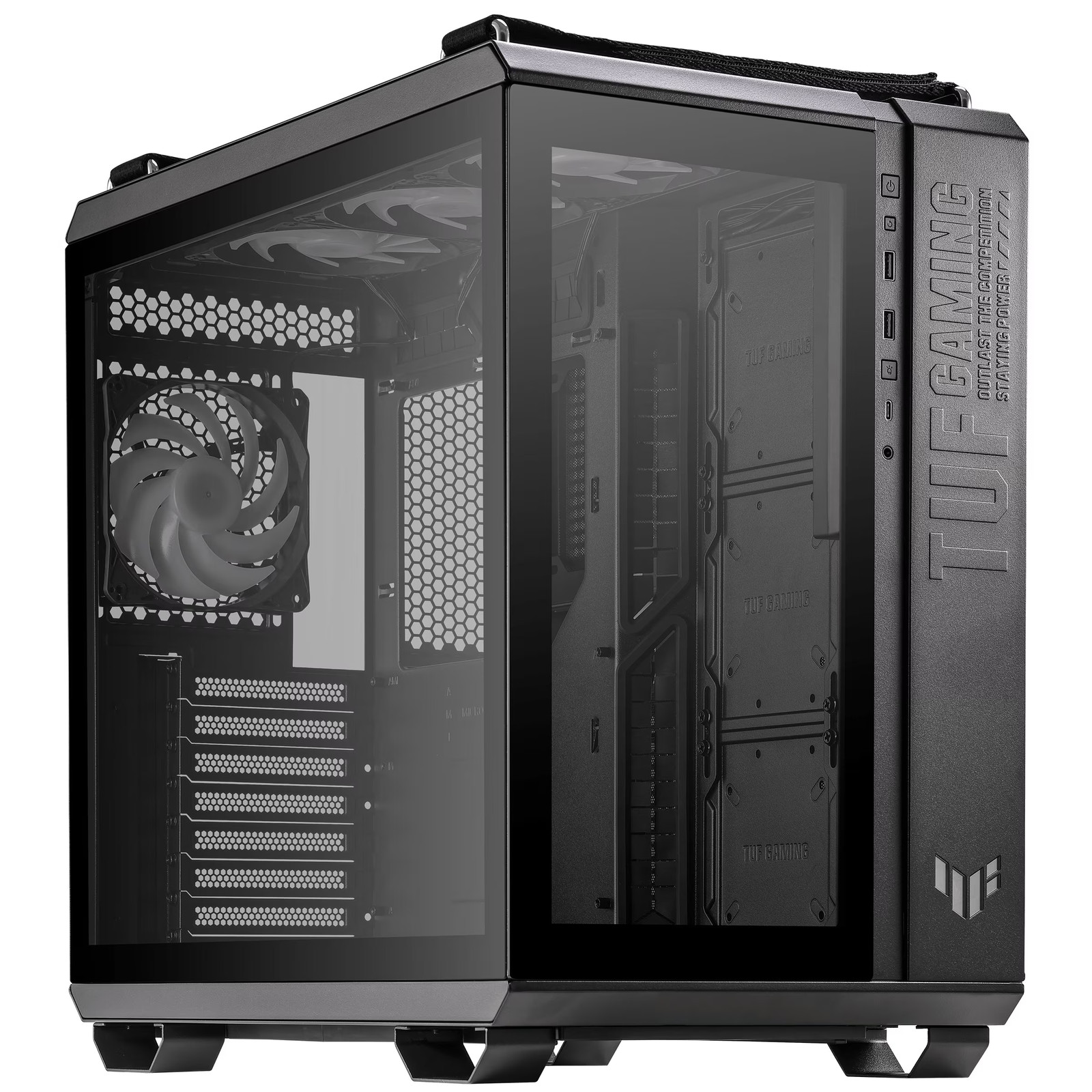 ASUS TUF Gaming GT502 Plus Schwarz ATX Midi-Tower Gaming Gehuse mit Glasfenster 26390₽