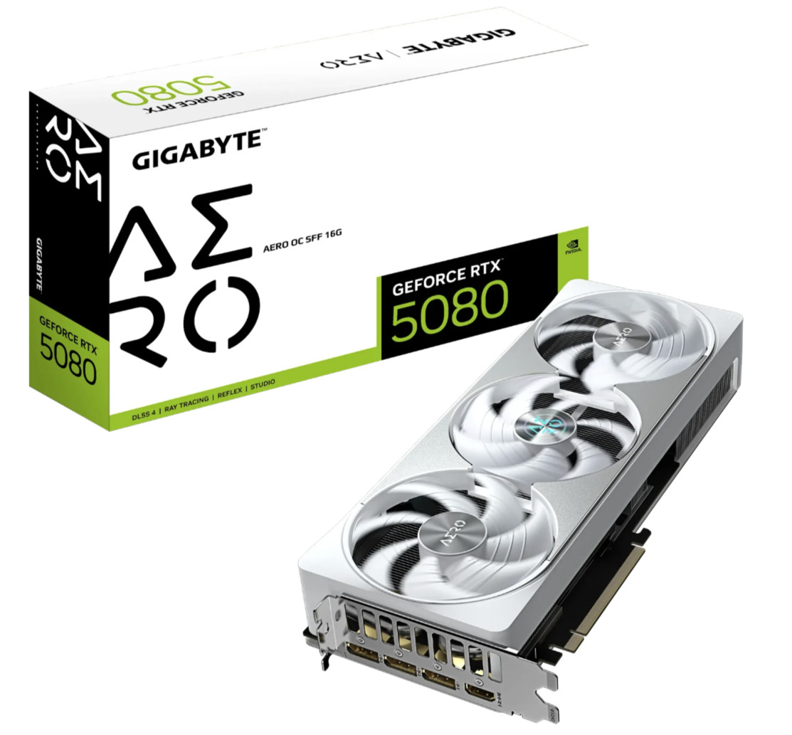 Gigabyte Geforce Rtx 5080 Aero Oc Sff 16G Grafikkarte Hdmi/Dp Gv-N5080aero Oc-16Gd - Image 2