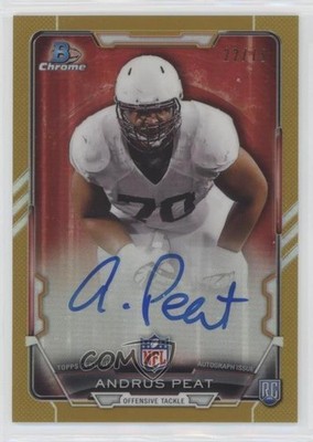 2015 Bowman Chrome Rookie Gold Refractor 22/75 Andrus Peat #RCRA-AP Auto RC 0b2