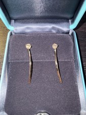 TIFFANY&Co. T Smile Bar Earrings 62271876 18K  Gold -  USED