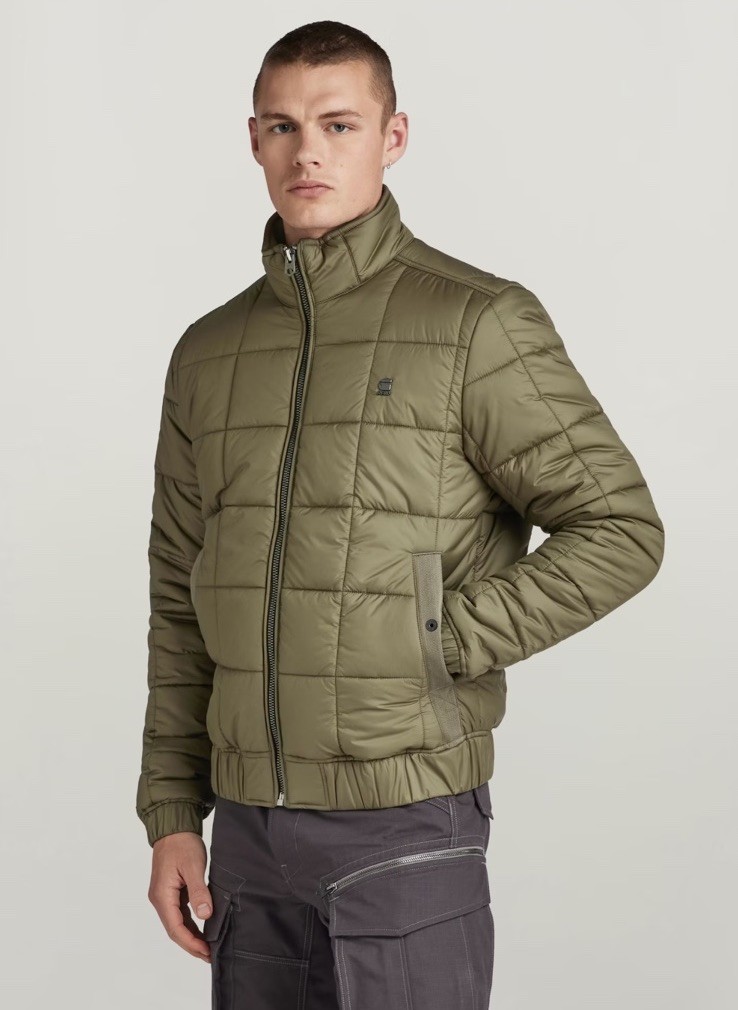 G-Star Raw Men's Meefic Square Quilted Jacket Green $210 New image 4