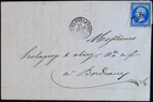 LETTER N°22 CAD 1863 CASTETS DES LANDES GC 766 FOR BURGUNDY