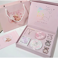 ART VALUE 7PC Makeup Sets Include 3 Colors Lip Mud,1 Pressed Powder