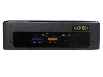Mini-PC, NUC8i3BEK, CPU Intel i3, 8.Gen. 3,0 - 3,6 GHz, 8 GB RAM, 256 GB M.2 SSD