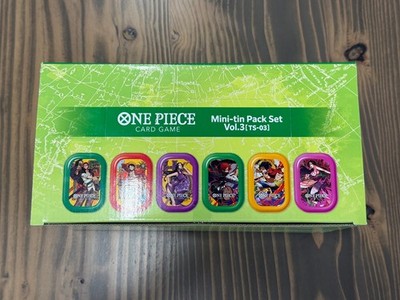One Piece Mini-tin Pack Set vol.3 [TS-03] Sealed Display boxes 12 Packs