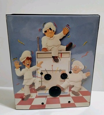 HTF Vntg Cinnamon Toast Crunch Cereal 3 Ring Binder With FM Radio Radioart WORKS