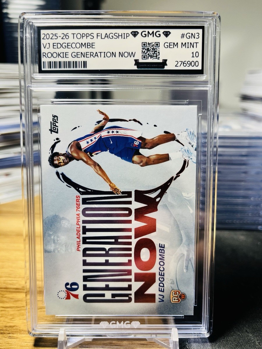 2025-26 Topps Basketball VJ Edgecombe Rookie Gen Now GMG Graded 10 