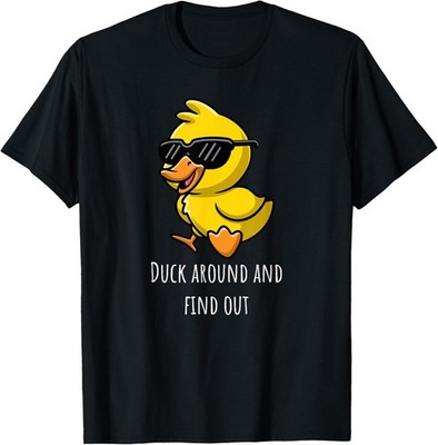 Duck Around and Find Out Funny Cute Duck Humor Gift T-Shirt