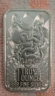 Mint Gem Condition Fine .999 Silver Bar Lady Liberty And Dragon 1 Troy Ounce