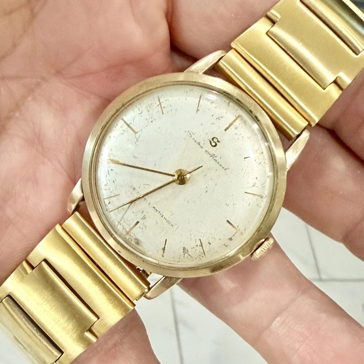 Lady Seiko 4018 14K Gold Filled GF Watch Manual Ladies Vintage - Runs! Seiko Gold Plated Band Mechanical (Manual) Wristwatches for  main image 3